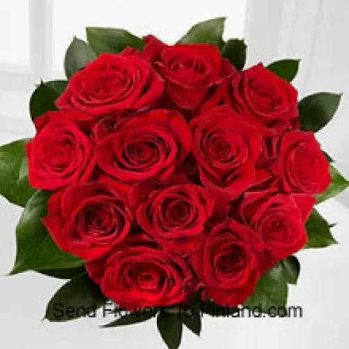 Bouquet de 11 roses rouges