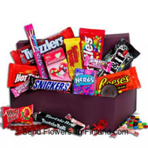 Shoot Cupid’s arrow straight into your sweetie’s heart with our Sweets. Women's Day Gift Basket! One of the coolest gifts in our Women's Day Gifts collection, this incredible collection of nostalgic candy is a retro classic that is in perfect style for your Woman. These boxes are loaded with classic sweet candies. After your sweetie has snacked on these sweet snack selections you’ll reap the rewards for the year to come! (Please Note That We Reserve The Right To Substitute Any Product With A Suitable Product Of Equal Value In Case Of Non-Availability Of A Certain Product)